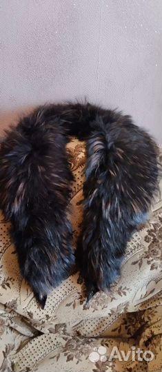 Меховой воротник енот