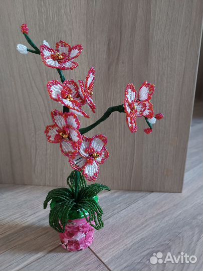 Цветы из бисера