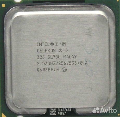Процессор Intel CeleronD 326 2,53/533/256k S-775