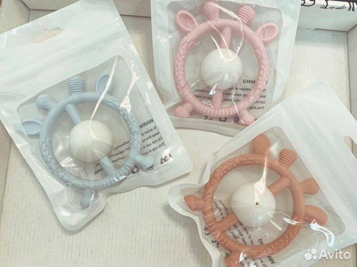 Подарок для новорожденных, грызунок деревянный