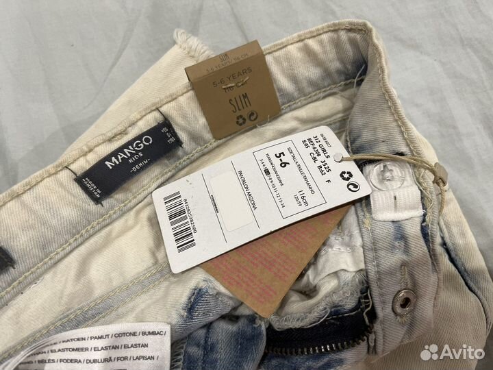 Джинсы укороченные для девочки