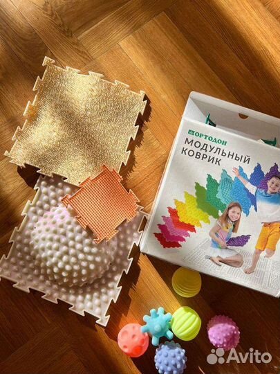 Массажный коврик для детей 8 пазлов