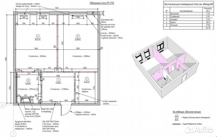 Обмеры помещений для дизайнеров