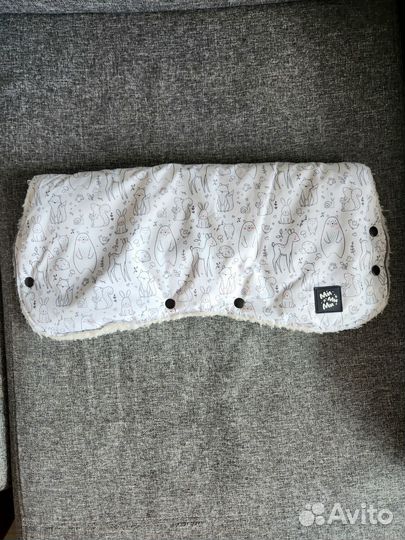 Зимний конверт в коляску+муфта Мимими