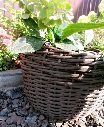 Кашпо из ротанга 12 литров