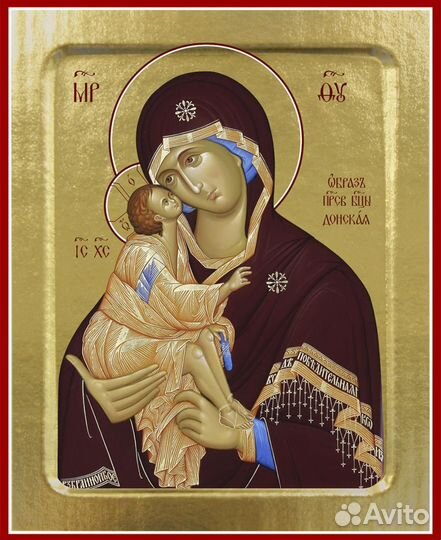 Икона Пресвятой Богородицы, Донская (на дереве): 125 х 160