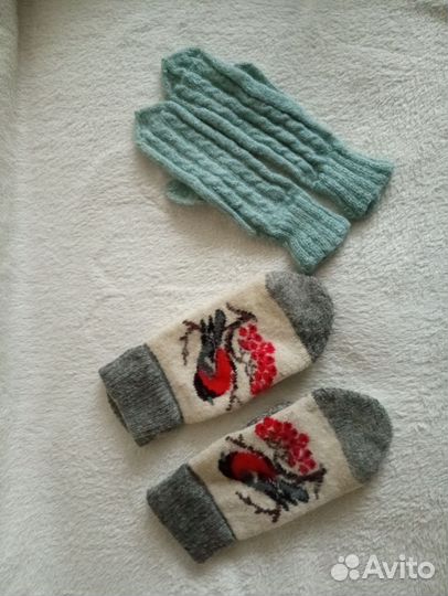 Варежки и перчатки зимние
