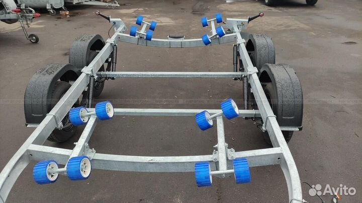 Прицеп для лодки мзса 81773G исп.023 (ролики)