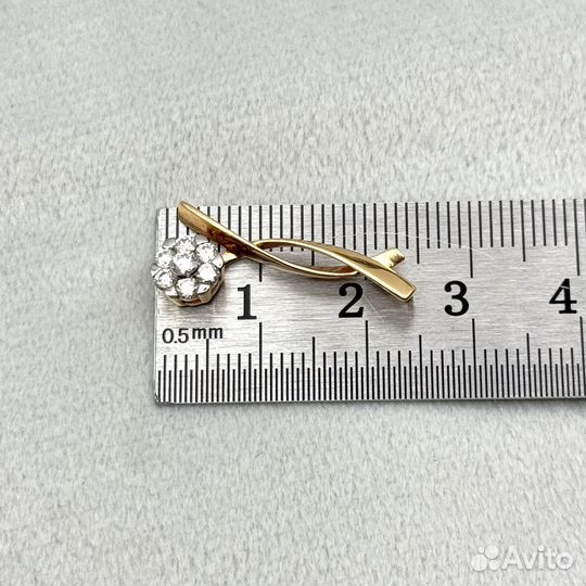 Новый золотой кулон/подвес бриллианты 0,19 585