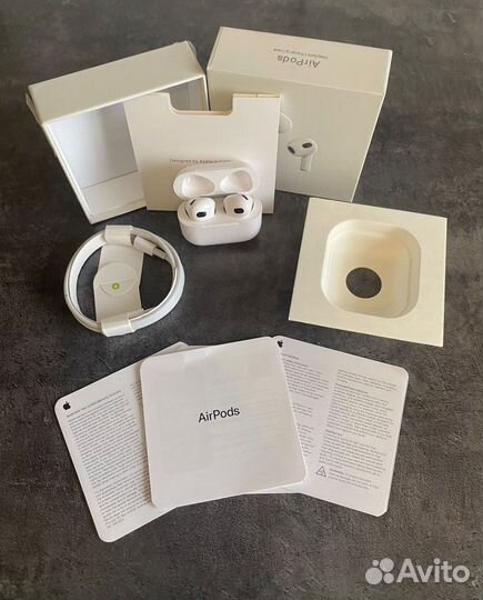 Беспроводные наушники apple airpods 3