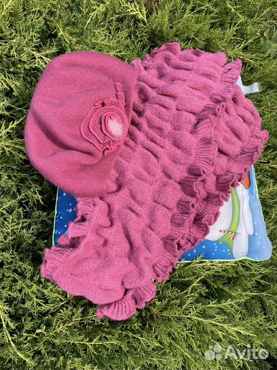 Комплект шапка и шарф женские