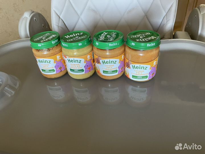 Детское питание пюре мясное