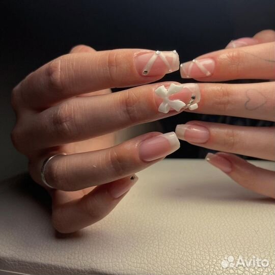 Маникюр, наращивание, crazy наращивание, гель-лак