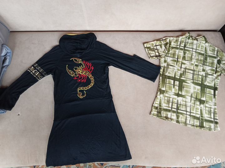 Пакет вещей 40-42: майка,топы,туника,кофточка