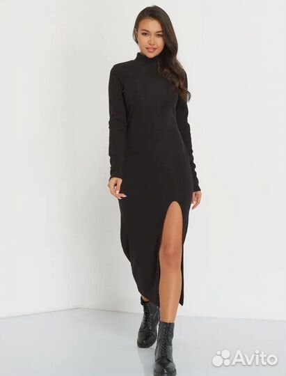 Платье лапша с разрезом