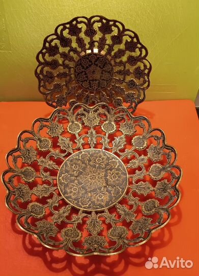 Тарелки латунь, Индия