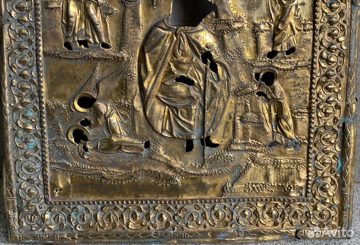 Оклад Огненное Восхождение Пророка Илии Золочение