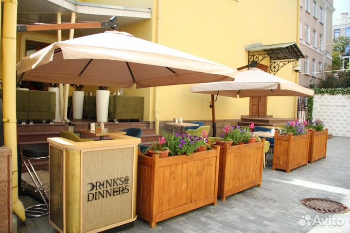 Зонт усиленный для кафе и ресторанов