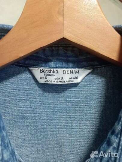 Рубашка джинсовая, Bershka denim
