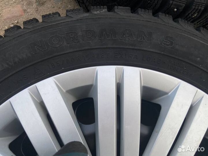 R15 Nokian Tyres Nordman 5 185/60, PCD 5x100 DIA 57.1