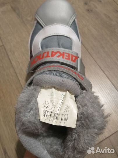 Лыжные ботинки на липучках 33-34 р