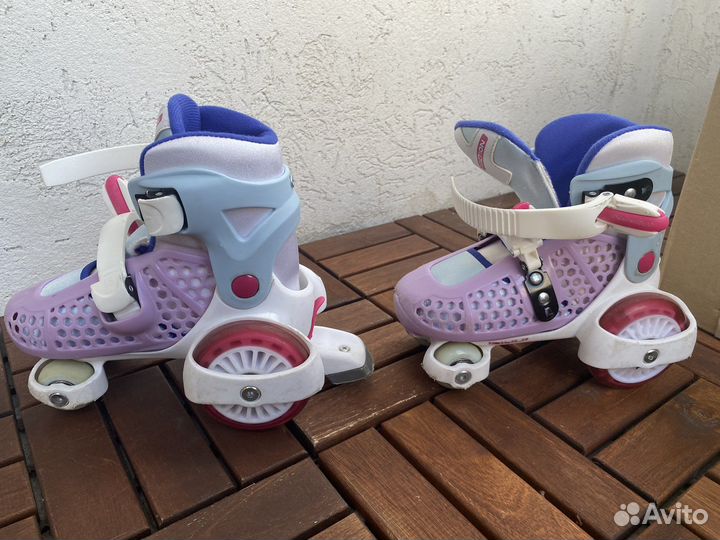 Детские раздвижные роликовые коньки