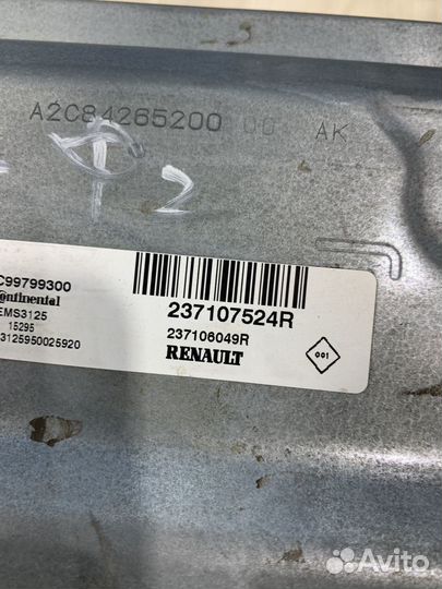 Эбу комплект Renault duster