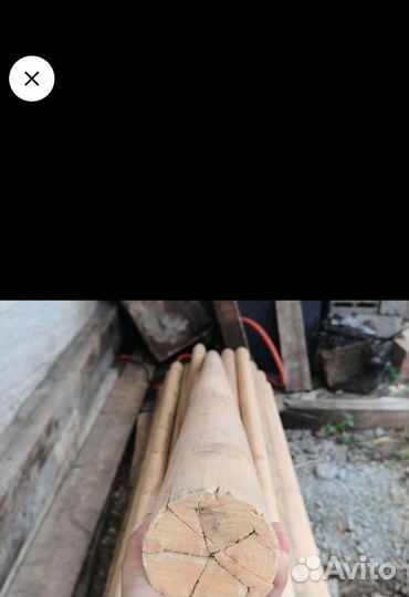 Столбы оцилиндрованные