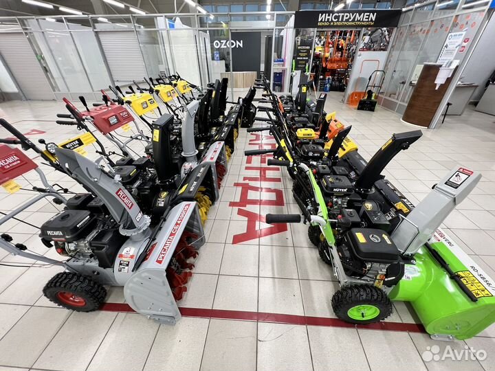 Снегоуборщики новые, гарантия Разные бренды