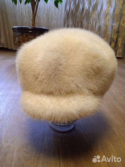 Шапка-кепка из меха норки