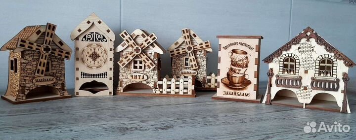 Чайные домики из кедра, сувениры, подарки, изделия