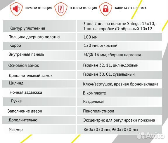 Дверь входная металлическая утепленная