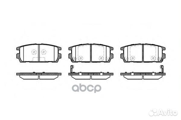 877 02 колодки дисковые з Hyundai Terracan HP