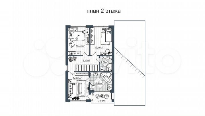Коттедж 184 м² на участке 8,5 сот.