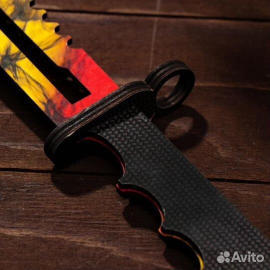 Деревянный штык нож М9. Мраморный градиент