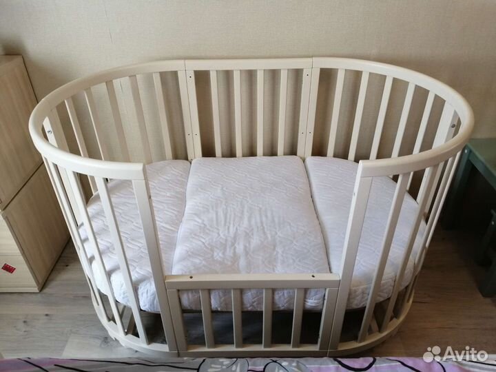 Кровать 8в1 + бортики и постельное белье