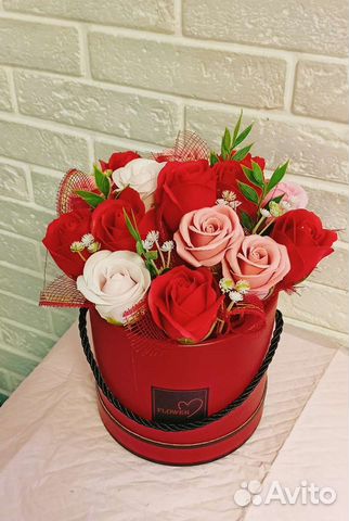 Букет из мыльных роз