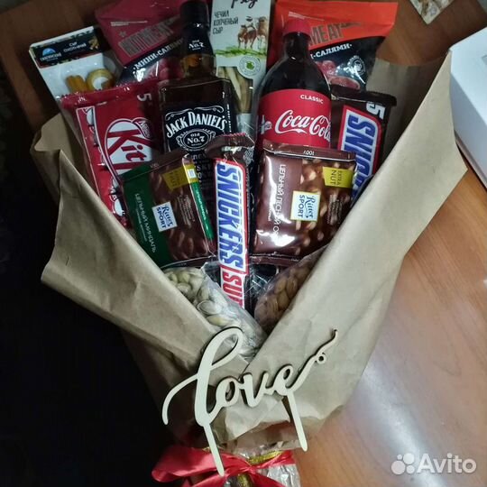 Сладкий букет из конфет