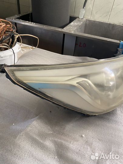 Передняя фара на hyundai solaris 1 2014 год