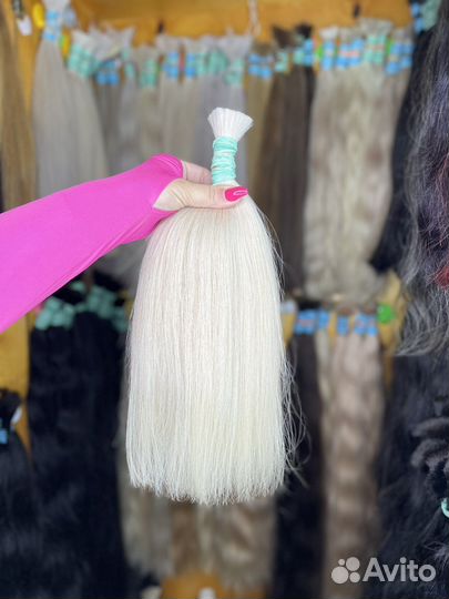 Волосы блонд 40 см