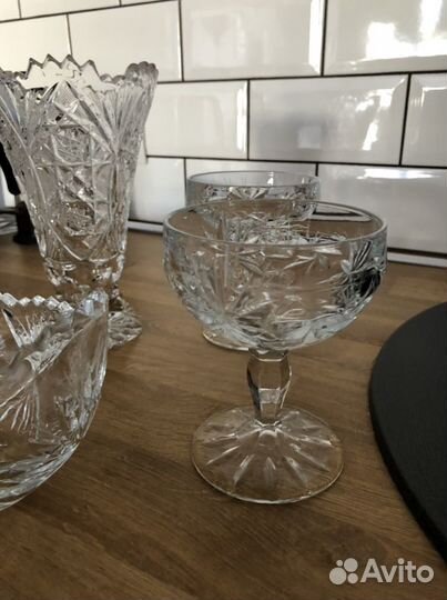 Ваза хрустальная