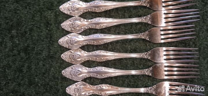 Столовые приборы СССР, нержавейка, роза