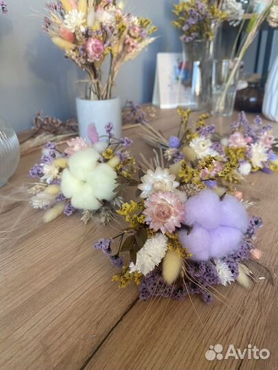 Летний букетик из сухоцветов