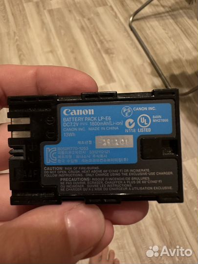 Аккумулятор canon lp e6