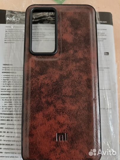 Чехол кожаный для xiaomi 12T