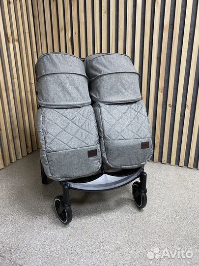 Коляска для двойни прогулочная NEW