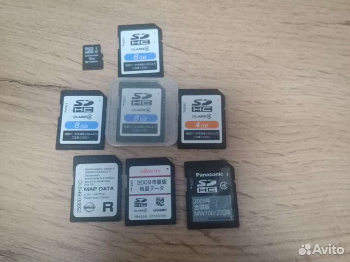 SD карты для Toyota, Nissan. Panasonic. Оригинал