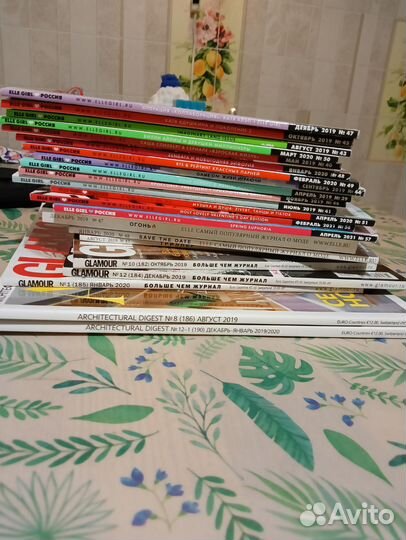 Журналы Elle, Architectural digest, Glamour