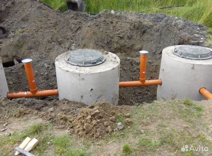 Монтаж септика топас под ключ