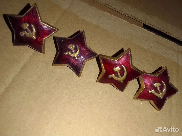 Коллекция звездочек кокард на головные уборы Ркка